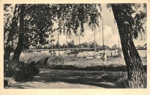 Dievenow Dziwnów Restaurant und Seglerhafen AK 1942