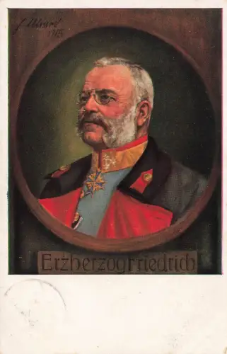 Portrait von Erzherzog Friedrich Postkarte AK 1916