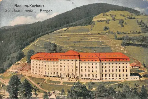 Radium-Kurhaus Palast-Hotel Sct. Joachimstal i. Erzgeb. AK