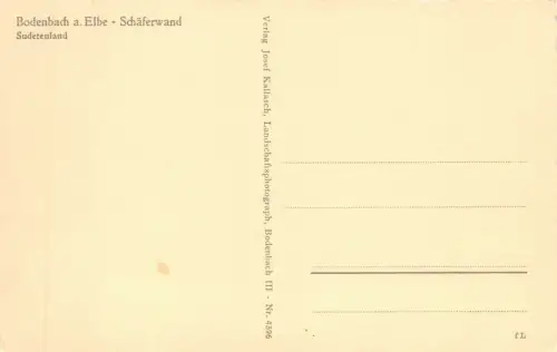 Bodenbach a. Elbe Schäferwand Sudetenland AK
