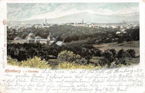 Homburg v. d. Ellerhöhe Ansicht Panorama Postkarte AK 1901
