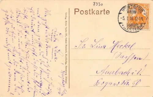 Bad Herzberg Elster Torgauerstrasse AK 1916