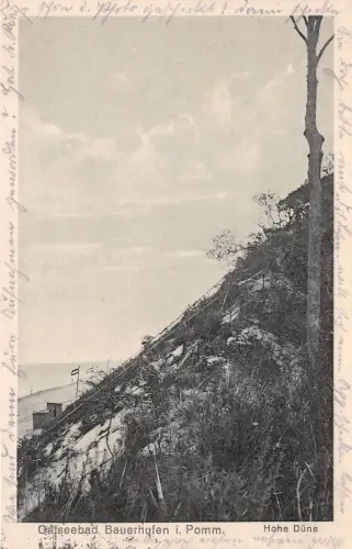 Ostseebad Bauerhufen i. Pomm. (Chłopy) Hohe Düne Postkarte AK 1929