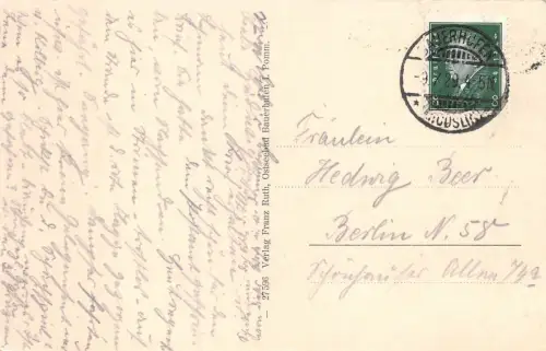 Ostseebad Bauerhufen i. Pomm. (Chłopy) Hohe Düne Postkarte AK 1929