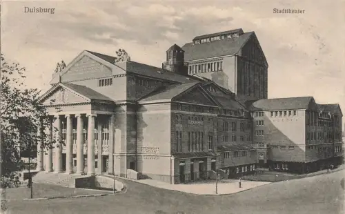 Stadttheater in Duisburg Nordrhein-Westfalen Postkarte AK