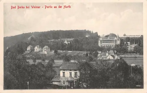 Bad Berka bei Weimar Partie an der Harth AK 1913