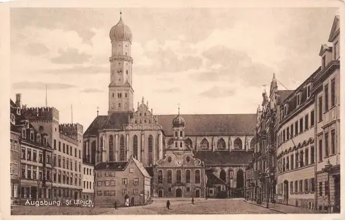 Augsburg St. Ulrich Postkarte AK