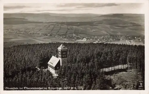 Bärenstein bei Oberwiesenthal im Erzgebirge 900 m ü. M. Postkarte AK