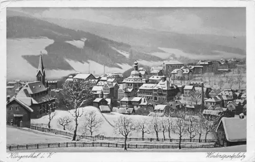 Klingenthal Vogtland Wintersportplatz Postkarte