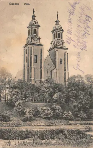 Gnesen (Gniezno) Dom Feldpostkarte 1915