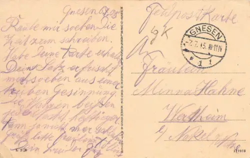 Gnesen (Gniezno) Dom Feldpostkarte 1915