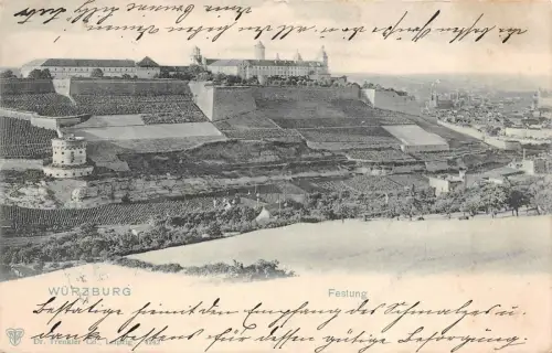 Würzburg Festung Postkarte AK 1901