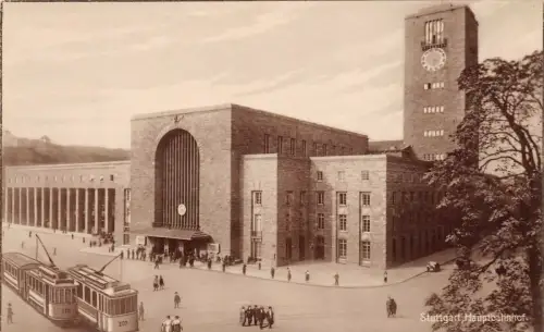 Stuttgart Hauptbahnhof Baden-Württemberg Postkarte AK