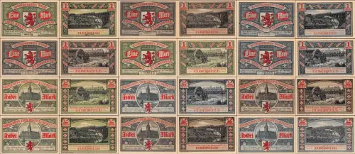 12 x Notgeld ELBERFELD Stadt