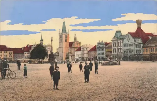 Marktplatz in Leitmeritz Litoměřice Böhmen Postkarte AK 1910
