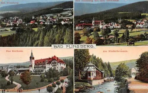 Bad Flinsberg Das Kurhaus Am Niederbrunnen Postkarte AK 1927