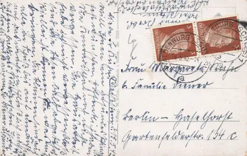 Hindenburgsiedlung Weißsstein Schlesien Postkarte AK 1942