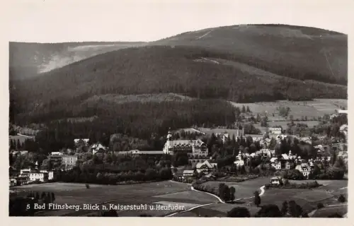 Bad Flinsberg Blick n. Kaiserstuhl u. Heufuder Postkarte AK