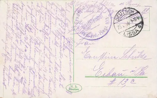 Dom mit der neuen Turmspitze in Breslau Schlesien Postkarte AK 1916