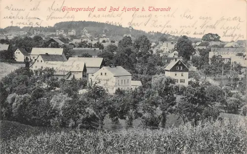 Hintergersdorf Bad Hartha bei Tharandt Postkarte 1914
