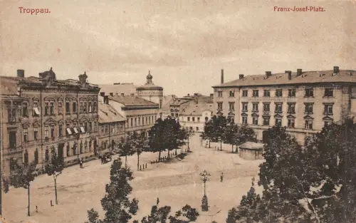Troppau Franz-Josef-Platz Postkarte
