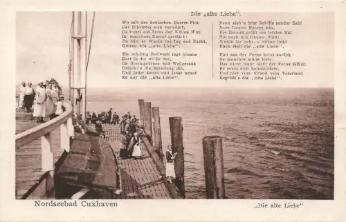 Die alte Liebe Nordseebad Cuxhaven Niedersachsen Postkarte AK