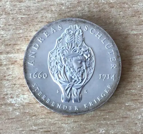 DDR 20 Mark Andreas Schlüter 1990 Silber