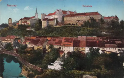 Ansicht Ortenburg in Bautzen Sachsen Postkarte AK 1916