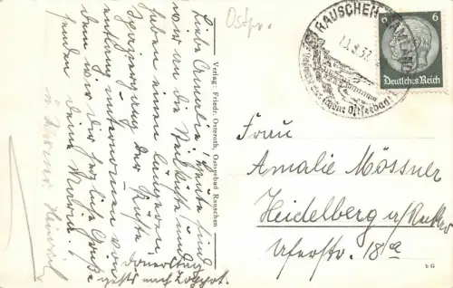 Ostseebad Rauschen von der Venusspitze Ostpr. AK 1937