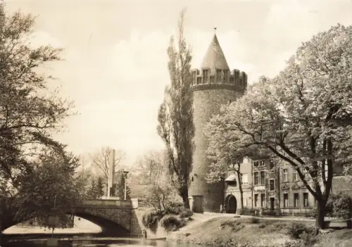 Steintor und Brücke Brandenburg an der Havel Brandenburg Postkarte AK 1975