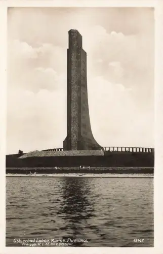 Ansicht Marine-Ehrenmal Ostseebad Laboe Schleswig-Holstein Postkarte AK