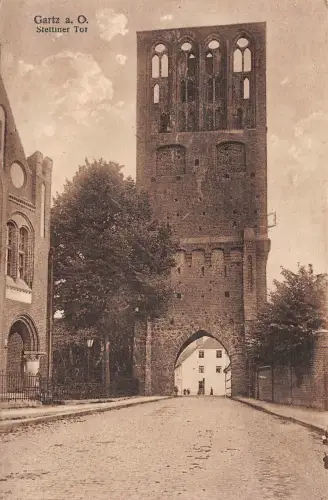 Gartz (Oder) Stettiner Tor Postkarte