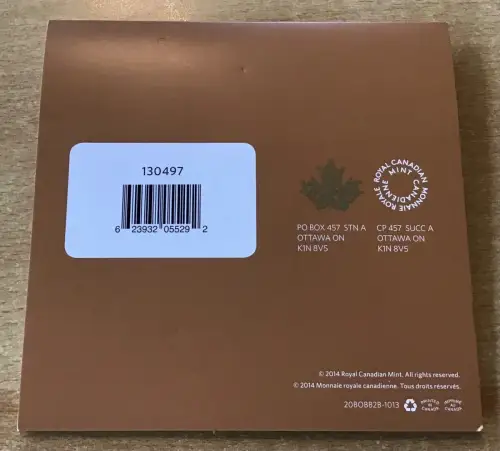 Kanada 20 Dollars 2014 Rotluchs Silber Probe