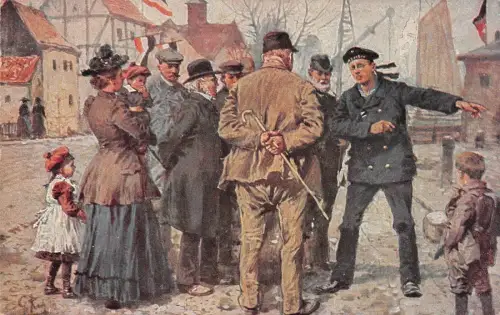 zum Besten deutscher Weisenkinder Patriotika Postkarte