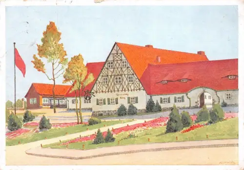 Der neue Tannenbergkrug Hohenstein/Ostpr. (Olsztynek) Feldpostkarte AK 1940