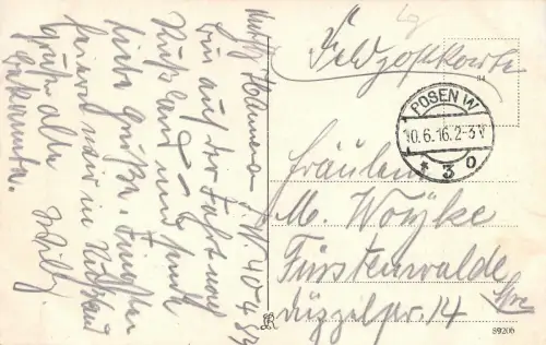 Posen Akademie Feldpostkarte 1916