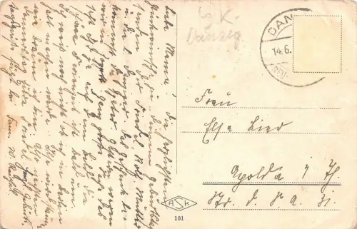 Gruss aus Zoppot (Sopot) Kurgarten und Nordstrand Kurhaus Danzig Postkarte AK