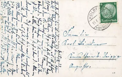Rosengarten in Solbad Kolberg Pommern Postkarte AK 1934