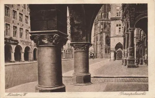 Prinzipalmarkt in Münster Nordrhein-Westfalen Postkarte AK