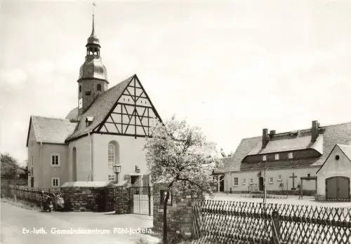 Ev.-luth. Gemeindezentrum Pöhl-Jocketa Vogtland Sachsen Postkarte AK