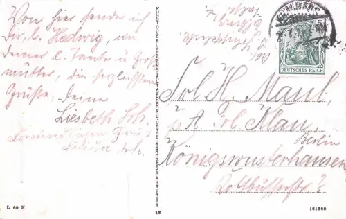 Elbing (Elbląg) Schichau-Denkmal Ostpreußen Postkarte AK