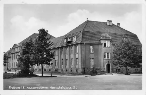 Freiberg Sachsen Hausen - Kaserne Mannschaftshaus III Postkarte