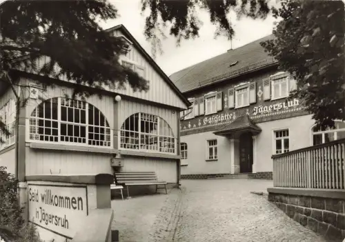 Hotel und Restaurant Jägersruh Sohland Spree Sachsen Postkarte AK 1990