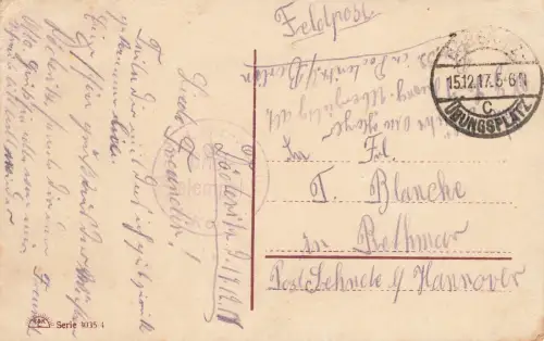 AK 1.WK Seit langer Zeit eine Maid Soldat Frau 1917 Patriotika Postkarte