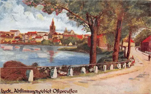 Lyck Ostpreußen Abstimmungsgebiet Postkarte