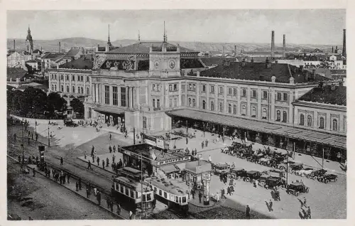Brünn (Brno) Hauptbahnhof Postkarte AK