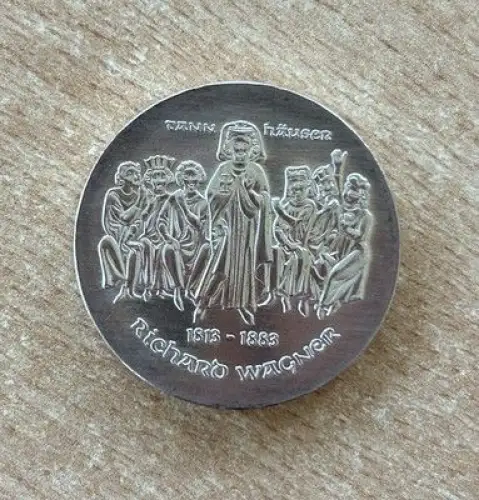 DDR 10 Mark 1983 Richard Wagner Silber stgl.