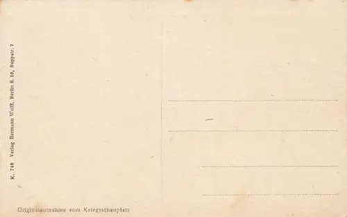 Der Krieg im Osten Totalansicht Kalisch Posen Postkarte AK