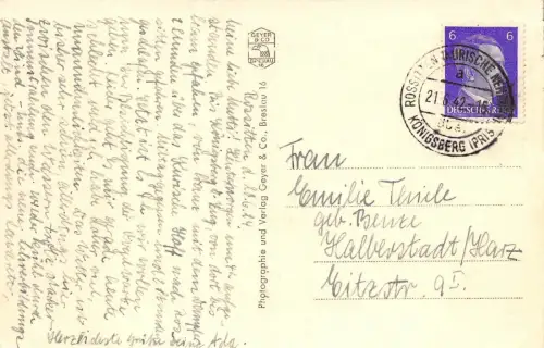 Elbing (Elbląg) Hochschule für Lehrerbildung Ostpr. Postkarte AK 1942