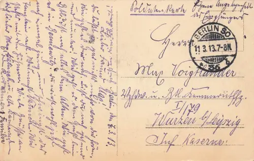 AK 1.WK Berlin Neue Wache unter den Linden 1913 gelaufen Patriotika Postkarte